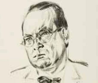 Porträt von Willi Baumeister, Zeichnung von Emil Stumpp, 1927