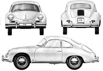Porsche 356 quatro vistas
